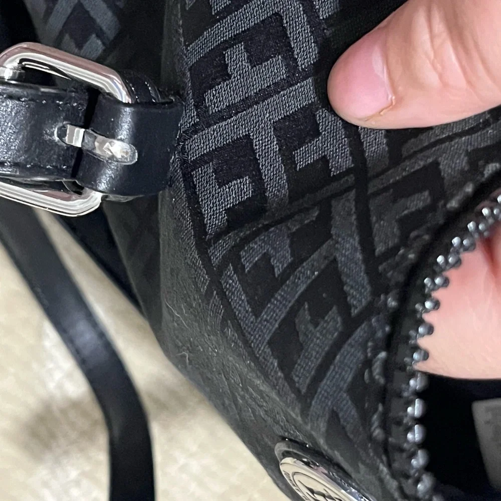 Tommy Hilfiger Navy Monogram Laptop Bag